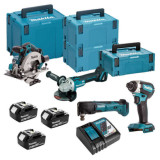 Pack 6 machines sans fil 18 V Makita DLX6078TJ1
