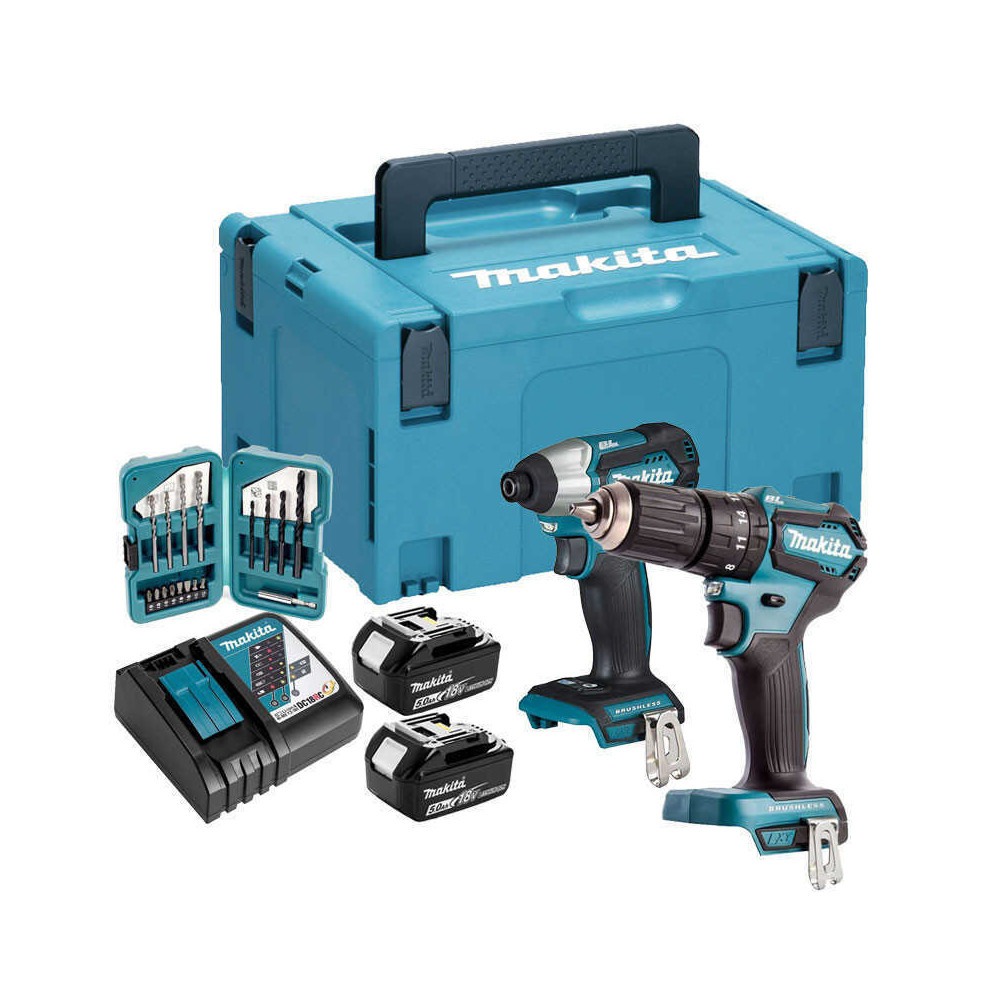 Pack Makita DLX2221TJ2 DTD155Z et DHP483Z 18V