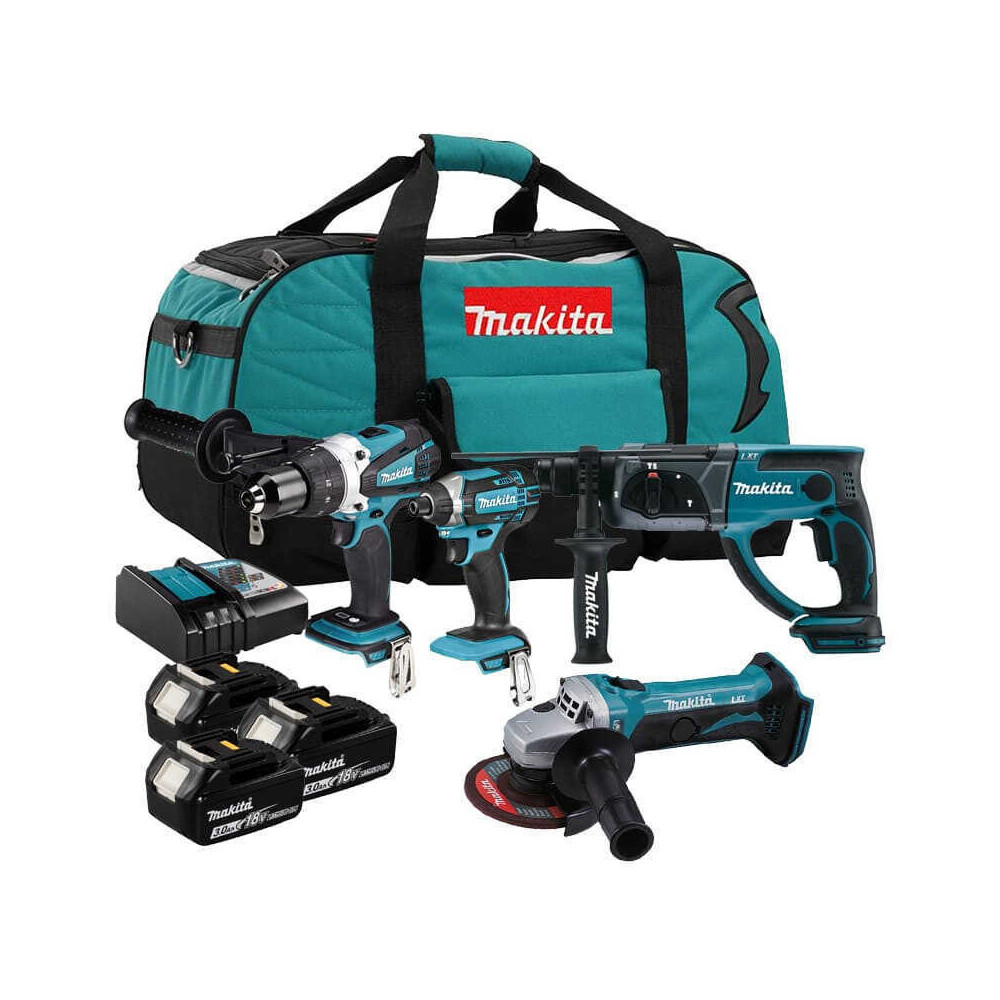 Pack 4 outils Makita DLX4017 18V 3 x 3,0 Ah