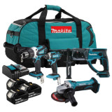 Pack 4 outils Makita DLX4017 18V 3 x 3,0 Ah