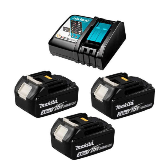Pack 4 outils Makita DLX4017 18V 3 x 3,0 Ah