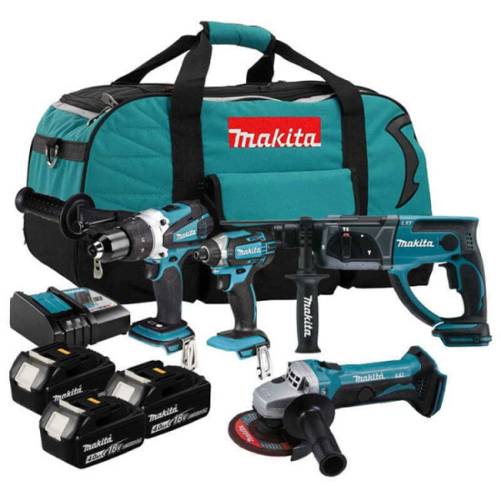Pack 4 outils Makita DLX4017M 3 x 4,0 Ah + sac