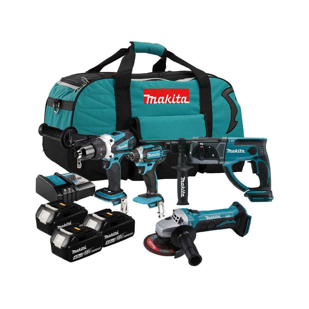 Pack 4 outils Makita DLX4017M 3 x 4,0 Ah + sac