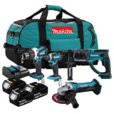 Pack 4 outils Makita DLX4017M 3 x 4,0 Ah + sac