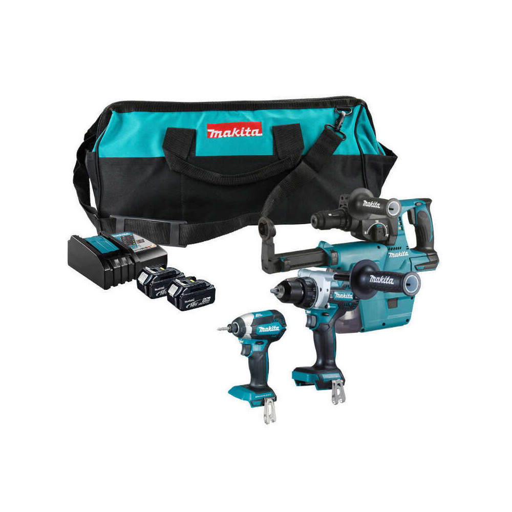 Combopack 3 outils LXT 2 x 5,0 Ah Makita DLX3154TX1