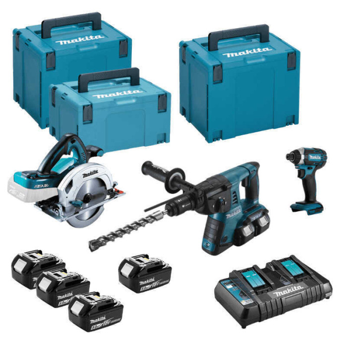 Combopack 3 outils sans fil 18V LXT Makita DLX3049PTJ