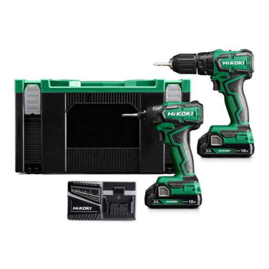 Combopack 2 outils 18V DV18DD WH18DD 2X20 ah HiKOKI KC18DDWGZ