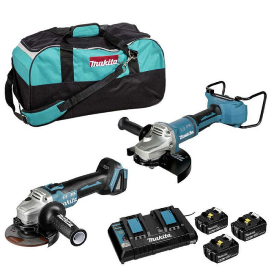Pack Makita DLX2245PT1 2 meuleuses 230 et 125 mm