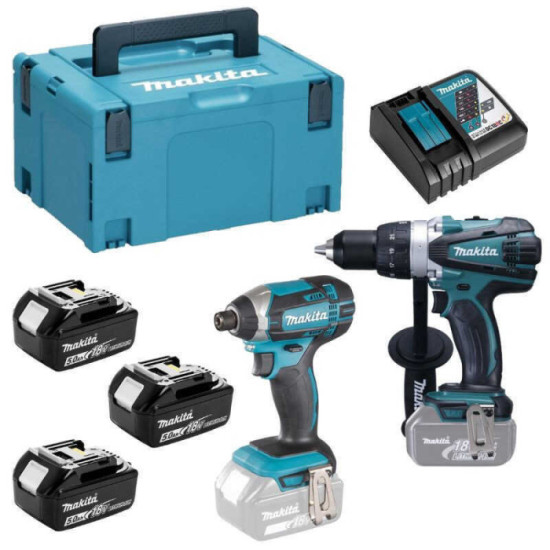 Pack perceuse et visseuse à chocs Makita DLX2144TJ1
