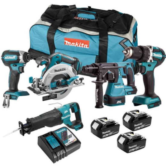 Ensemble 5 machines 18 V LXT Makita DLX5032T