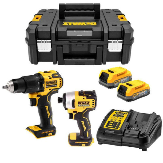Pack 2 outils 18V xr 2X17 ah DCD709 DCF809 en coffret sans fil