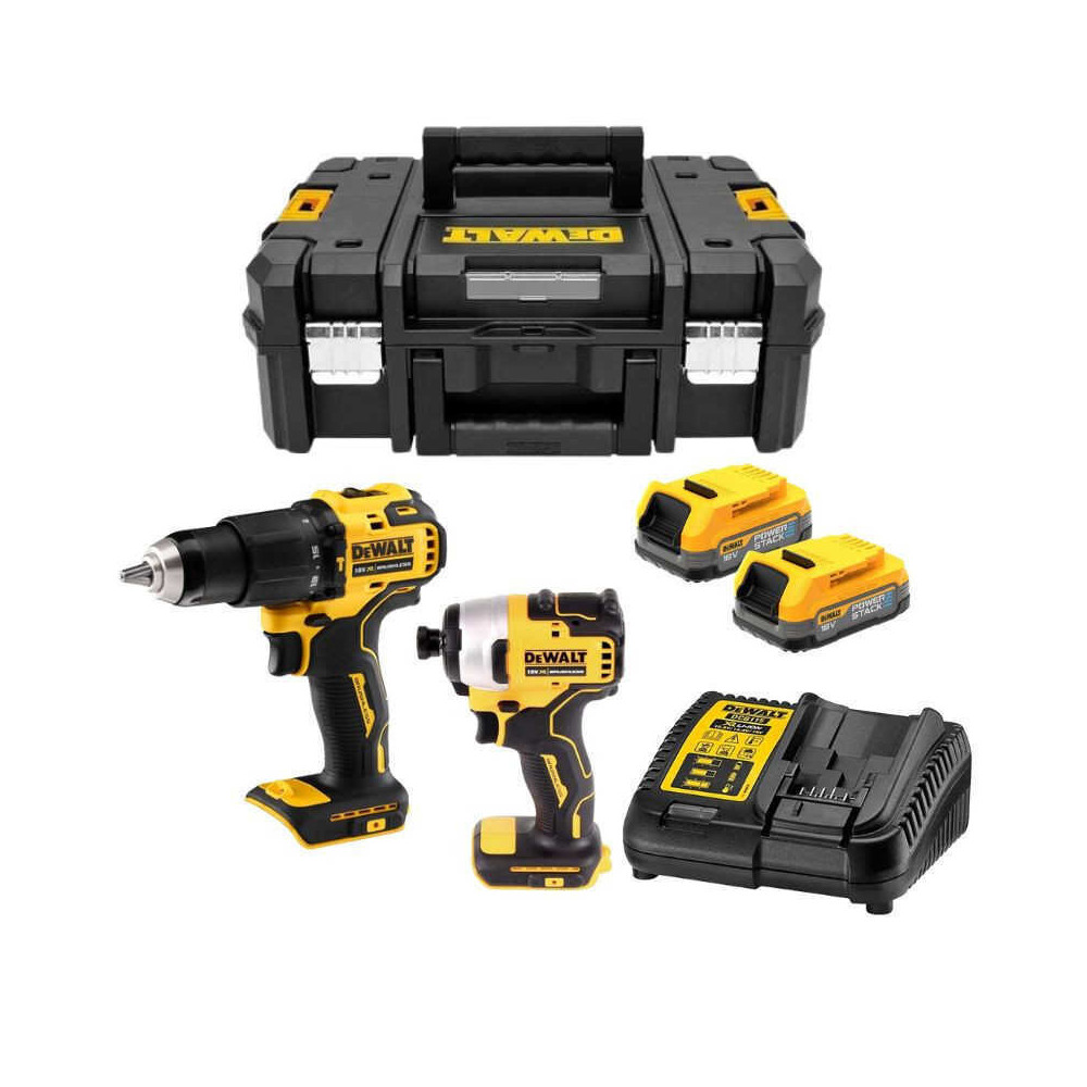 Pack 2 outils 18V xr 2X17 ah DCD709 DCF809 en coffret sans fil
