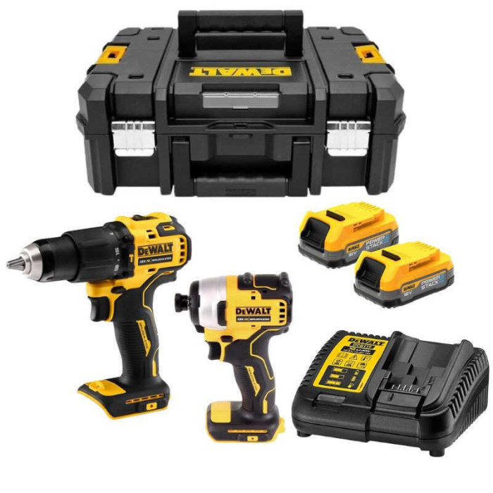 Pack 2 outils 18V xr 2X17 ah DCD709 DCF809 en coffret sans fil