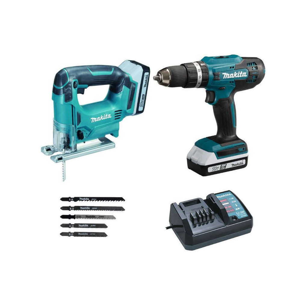 Combopack HP488D + JV183D 18V série G Makita DK18B59Y
