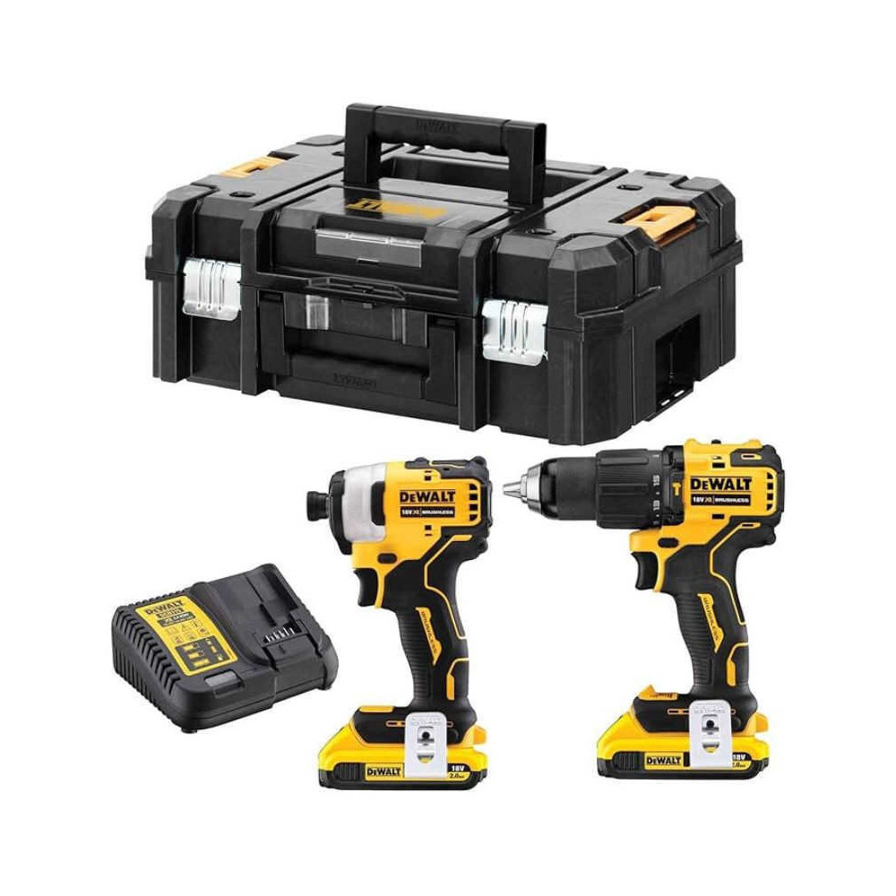 Pack 2 outils 18V xr 2X20 ah DCD709 DCF809 en coffret sans fil