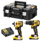 Pack 2 outils 18V xr 2X20 ah DCD709 DCF809 en coffret sans fil