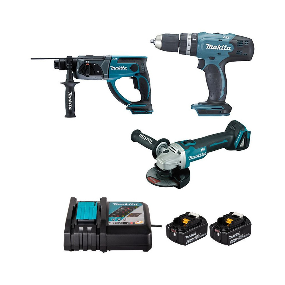 Pack 3 machines Makita DLX3136M 18V LXT