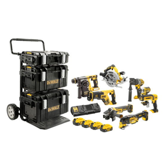 Pack 8 machines DeWalt DCK853P4-QW 18V XR