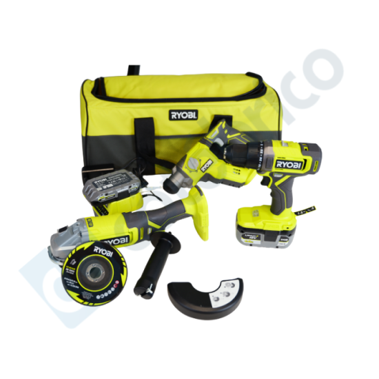 Pack 3 machines Ryobi ONE+ 18 V R18CK3-242S