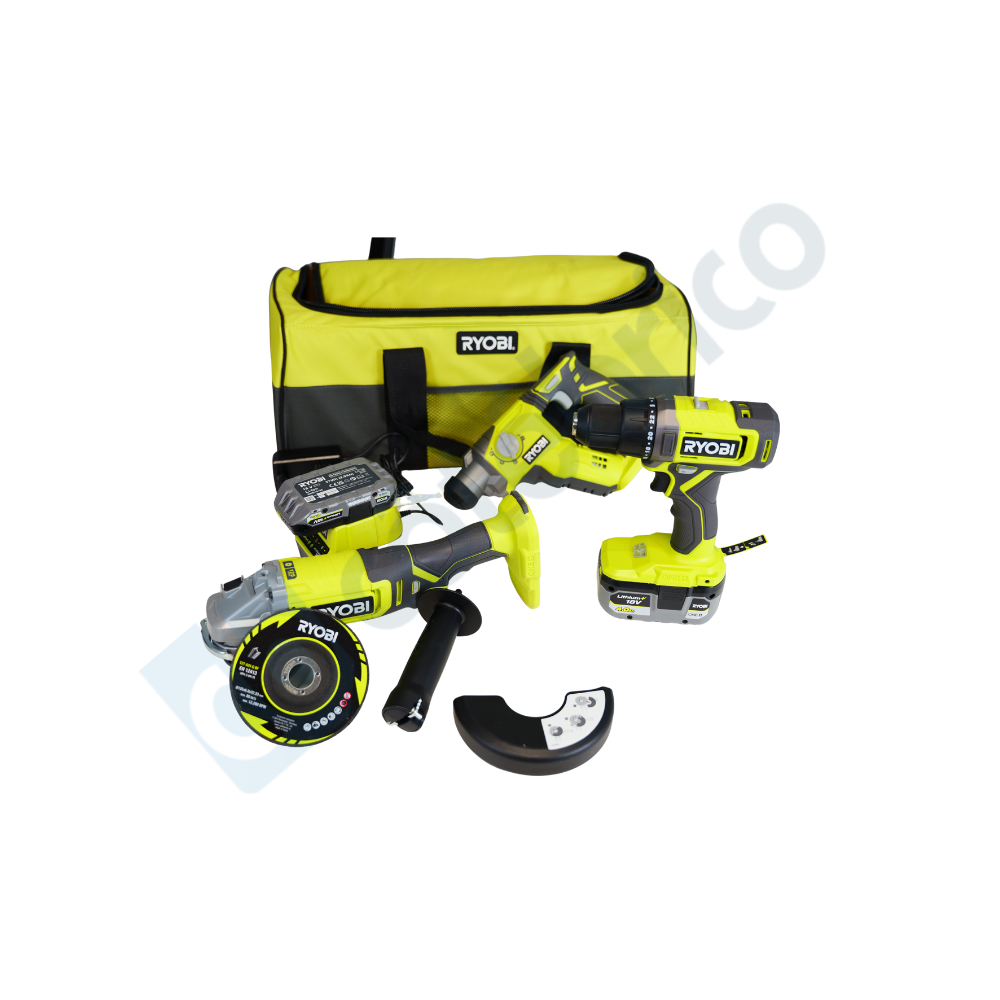 Pack 3 machines Ryobi ONE+ 18 V R18CK3-242S