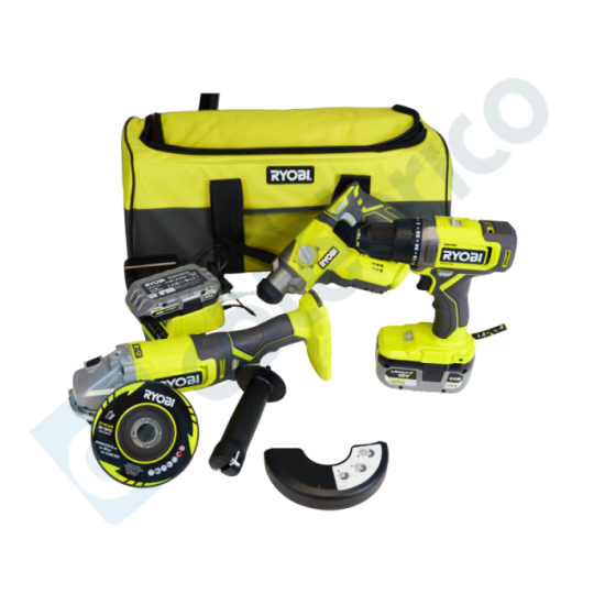 Pack 3 machines Ryobi ONE+ 18 V R18CK3-242S
