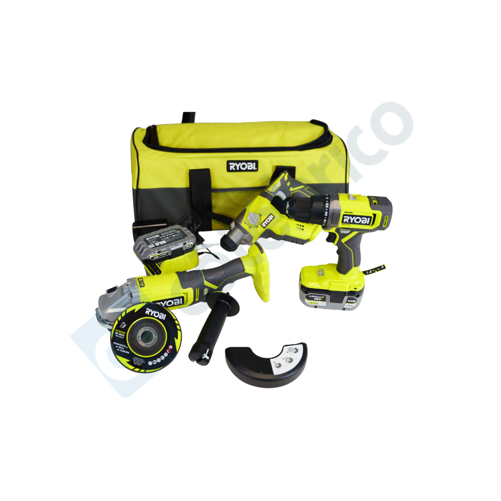 Pack 3 machines Ryobi ONE+ 18 V R18CK3-242S
