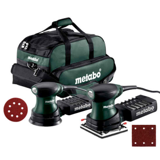 Set ponceuses Metabo FSR 200 + FSX 200 en sac