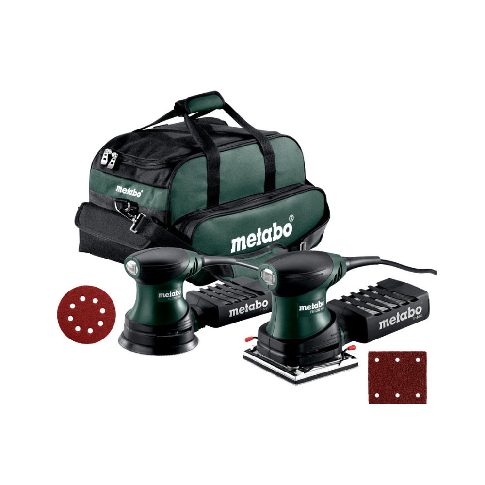 Set ponceuses Metabo FSR 200 + FSX 200 en sac