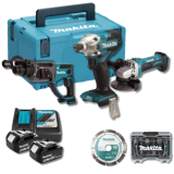 Pack 3 machines Makita XPACK-MACO-01 18 V LXT