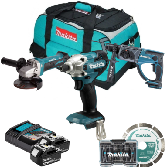 Pack maçon Makita XPACK-MACO-SAC 18V 5,0 Ah