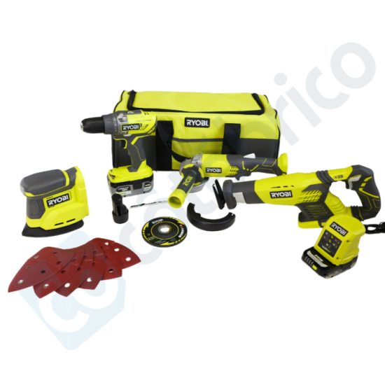 Pack 4 machines Ryobi ONE+ R18CK4E-242S