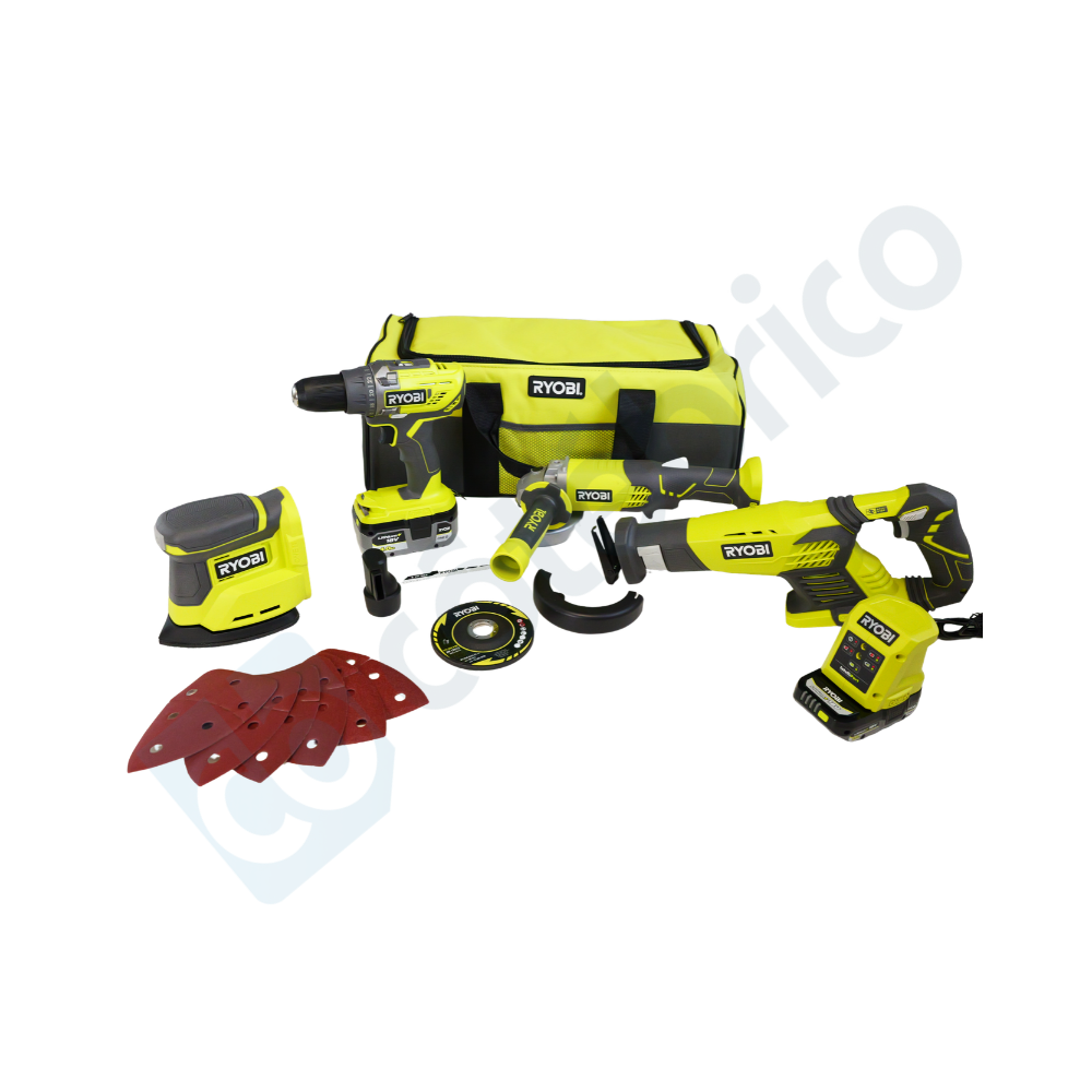 Pack 4 machines Ryobi ONE+ R18CK4E-242S