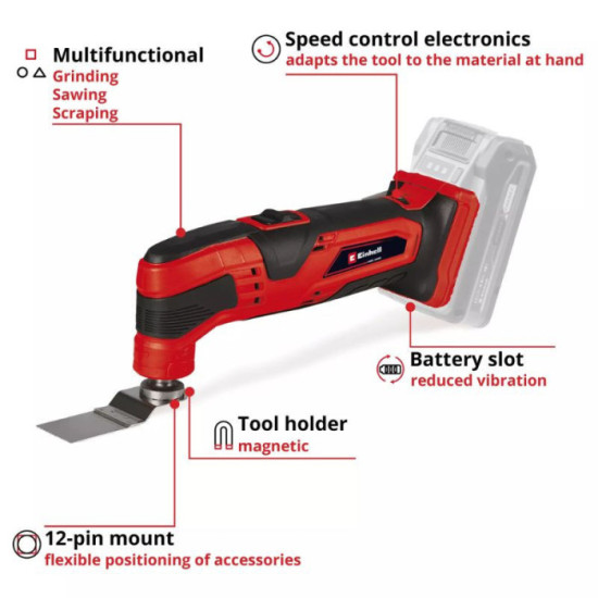 Outil multifonctions Einhell TC-MG 18 Li-Solo 18V PXC
