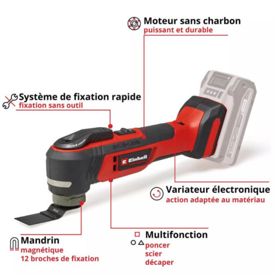 Outil multifonctions brushless Einhell 4465190