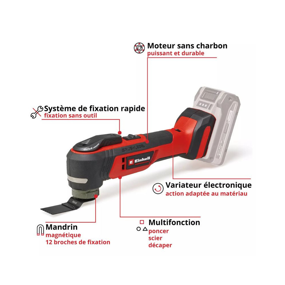 Outil multifonctions brushless Einhell 4465190