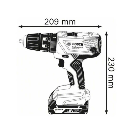 Perceuse à percussion Bosch Professional 0615990M00