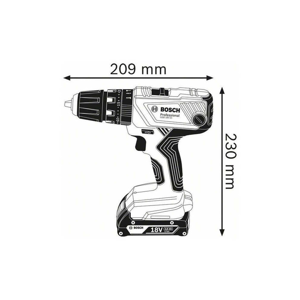 Perceuse à percussion Bosch Professional 0615990M00