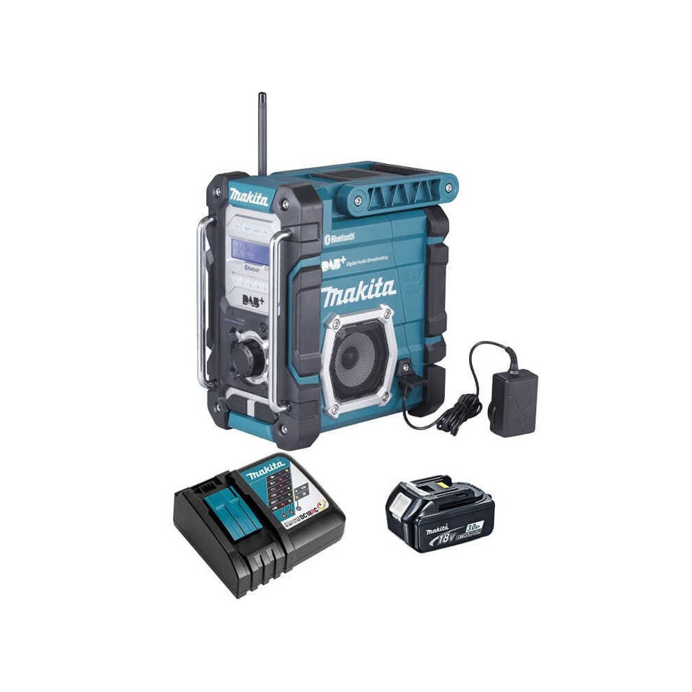 Radio Makita DMR112RF DAB+ Bluetooth 3,0 Ah chargeur