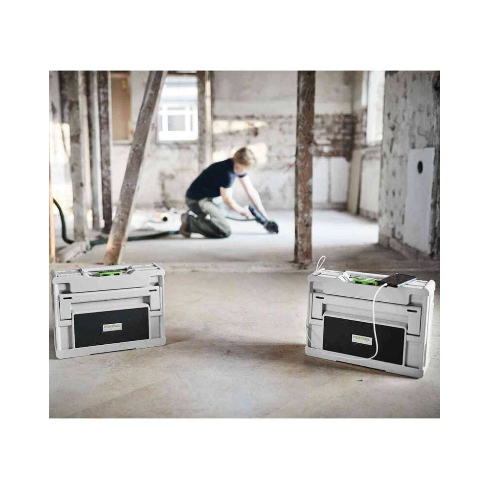 Enceinte de chantier filaire Festool Bluetooth intégrée SYS3