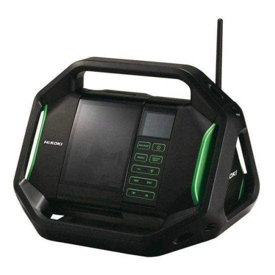 Radio de chantier HiKOKI UR18DSALW4Z 18 V et secteur