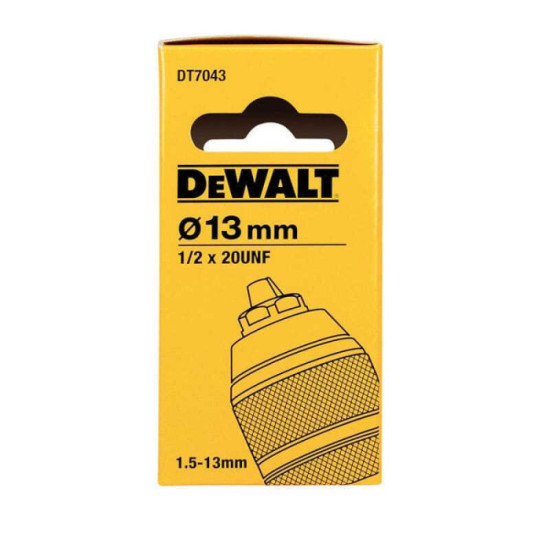 Mandrin autoserrant DeWalt DT7043-QZ 13 mm 1/2" UNF