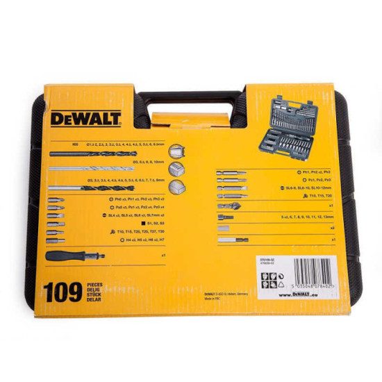 Coffret 109 accessoires DeWalt DT0109