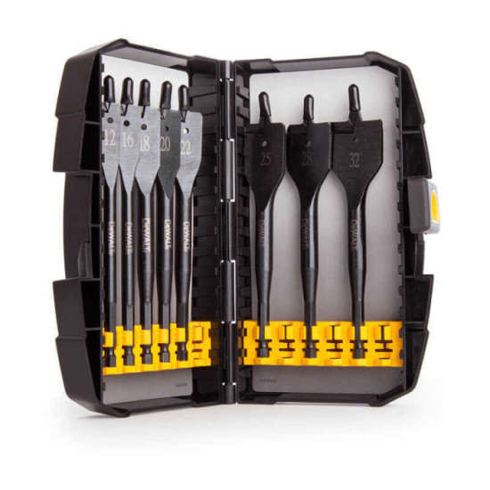 Coffret de 8 mèches à bois plates pour perceuse DeWalt DT7943B