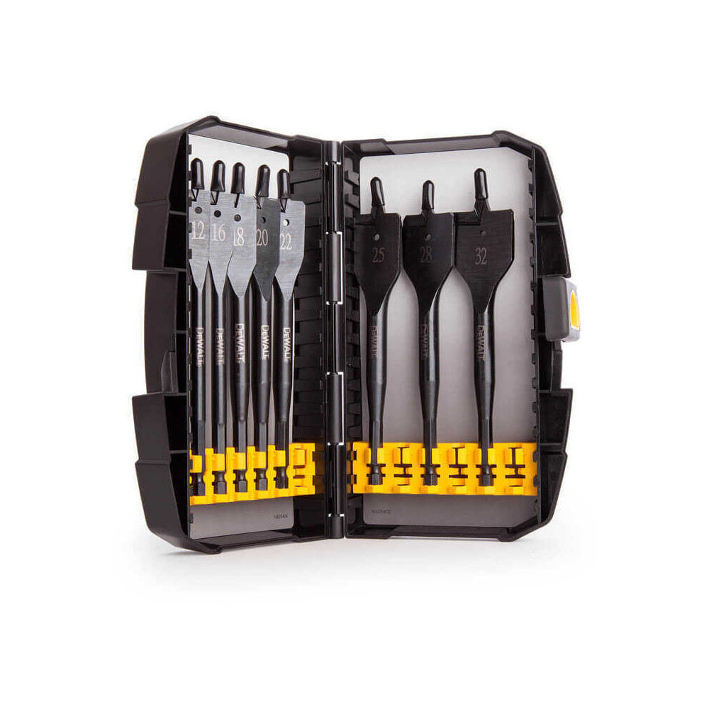 Coffret de 8 mèches à bois plates pour perceuse DeWalt DT7943B