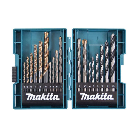 Coffret 18 forets Makita B-49432 bois métal béton