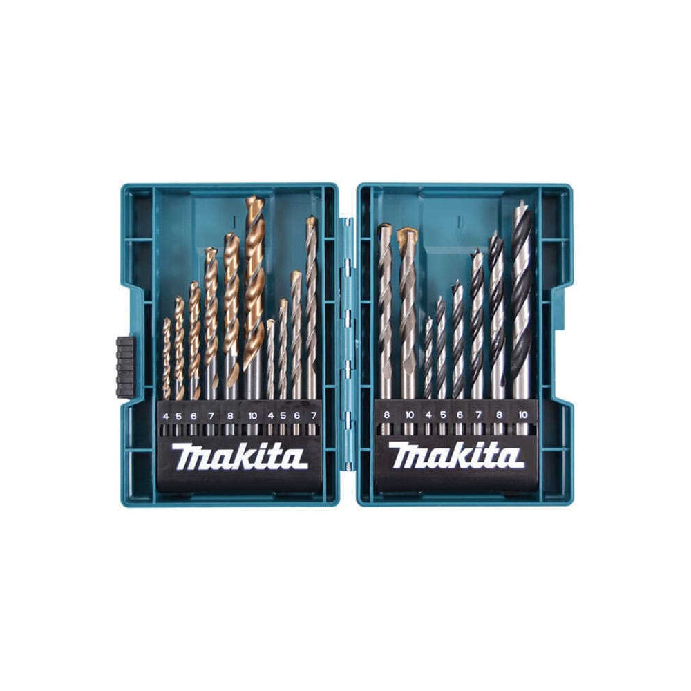 Coffret 18 forets Makita B-49432 bois métal béton