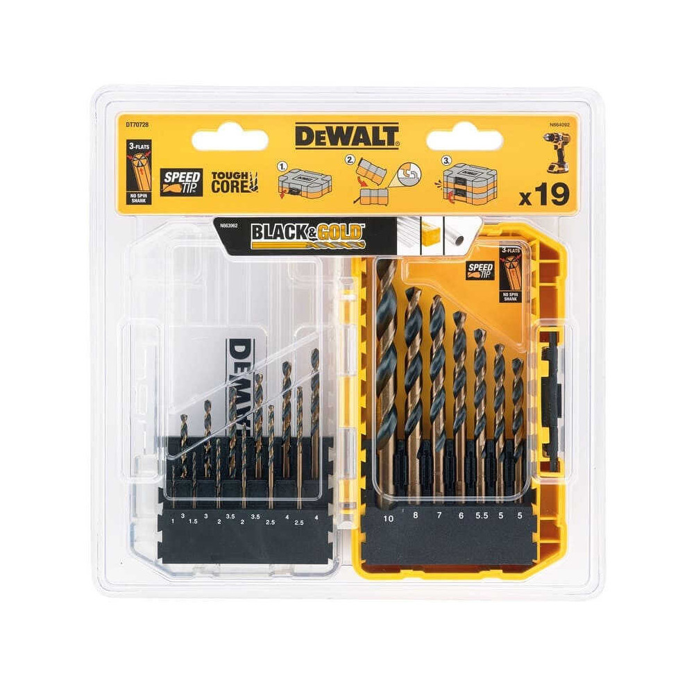 Coffret 19 forets métaux DeWalt DT70728-QZ