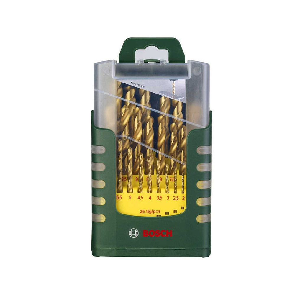 Set de 25 forets à métaux hss titane 1 à 13 mm Bosch Professional