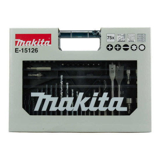 Coffret 75 accessoires Makita E-15126