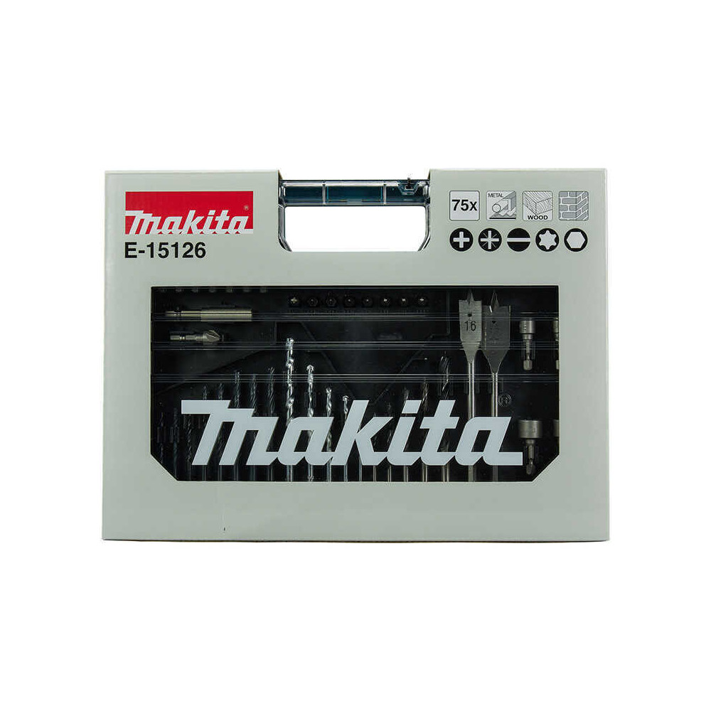 Coffret 75 accessoires Makita E-15126